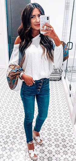 - jeans, denim, fashion, shoulder: Casual Outfits  