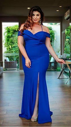 Plus Size Vestidos, Party Outfit Evening gown, Royal blue: party outfits,  Wedding dress,  Plus size outfit,  Curvy Girls  