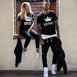 King & Queen Matching Dress: Matching Couple Outfits,  Couple Shirts,  couple clothes  