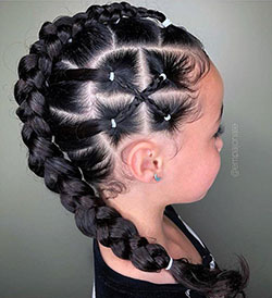 Hairstyles For Black Little Girls: Hairstyle Ideas,  Hairstyle For Little Girls,  Kids Braids,  kids hairstyles  