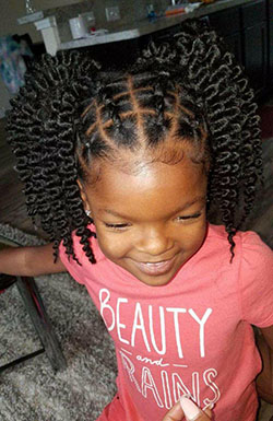 Black Girl Afro-textured Hairstyles: Hairstyle For Little Girls,  kids hairstyles  