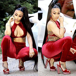 Blac Chyna, Thigh-high boots - thigh, , waist, shoe: Hot Girls,  Blac chyna,  Black Celebrity Fashion  