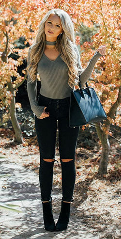 Fall outfits women: Skinny Jeans,  winter outfits,  Polo neck,  Maxi dress  