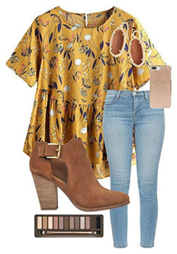 Cute Casual Polyvore Outfits For Teenage Girl.: Jeans Outfit,  Polyvore Dresses,  yellow outfit  