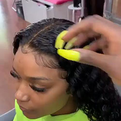 Black Girls Black hair Hair coloring: Lace wig,  Brown hair  