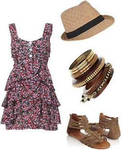 Outfits For Summer Vacation, Floral Dress: party outfits,  Polyvore Outfits Summer  