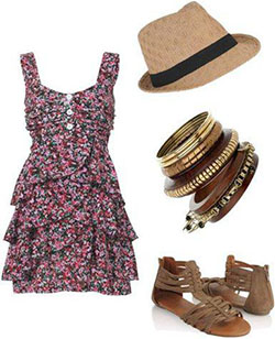 Floral Dress For Summer Vacation: party outfits,  Polyvore Outfits Summer  