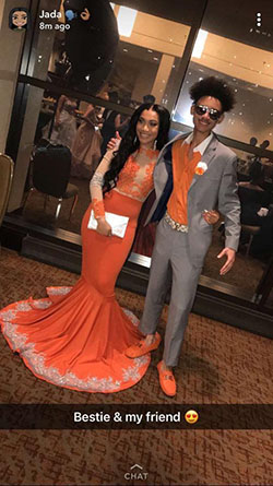 Orange prom dresses 2019: Ball gown,  See-Through Clothing,  Prom Suit  