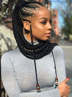Black Girl Box braids, Crochet braids: Afro-Textured Hair,  Hairstyle Ideas,  Synthetic dreads,  Cute Girls Hairstyle  
