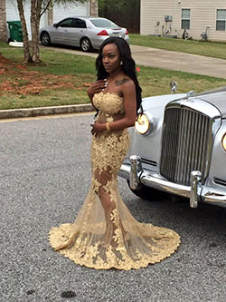 Gold prom dresses 2019: party outfits,  See-Through Clothing,  Prom Suit  