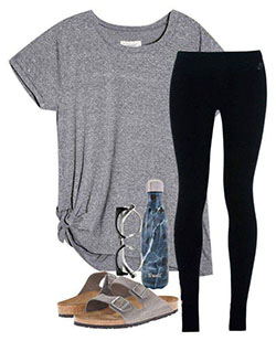 Casual Leggings Outfits, Slim-fit pants: School Outfit,  Outfits With Leggings  