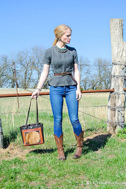 Cowgirl Cowboy boot,  Jean jacket: Cowboy boot,  Cowgirl  