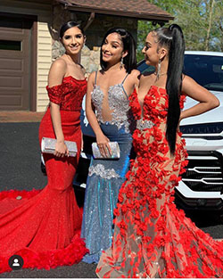 Black Girls Evening gown Prom 2020: Cocktail Dresses,  Red Carpet Dresses,  Red Gown  
