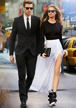 Beautiful Matching Formal Dress Ideas For Couples: fashion blogger,  Olivia Palermo,  Matching Formal Outfits,  Karlie Kloss  