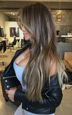 Human hair color, Hair highlighting, Brown hair: Hair Color Ideas,  party outfits,  Olive skin  