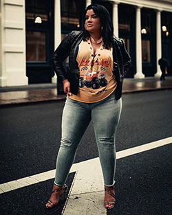 Best plus size jeans outfits images in 2019: Hot Plus Size Model  