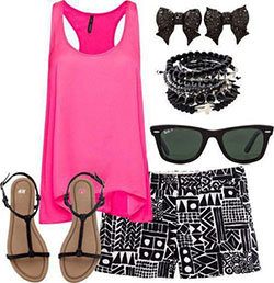 Cute Outfits For Summer Travel, Sleeveless shirt: Clothing Ideas,  Polyvore Outfits Summer  