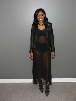 Keke Palmer, Leather jacket - fashion, image, , photograph: fashion model,  Black Celebrity Fashion,  Celebrity Outfit Ideas  