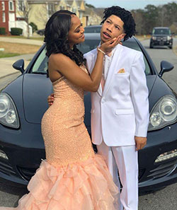 Homecoming Outfits & Wedding Pretty dress for black couple: Black Couple Homecoming Dresses,  Pretty dress  