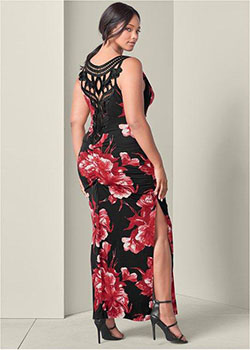 The Jetset Diaries, Party Outfit Casual wear, Plus-size model: Backless dress,  Curvy Girls  