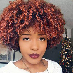 Black Girl Curly Hairstyle, Hair coloring: Brown hair,  Pixie cut,  Cute Girls Hairstyle  
