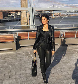 Hottest Female Sportscasters Molly Qerim: Leather jacket,  Hottest Sports Anchor,  molly qerim  