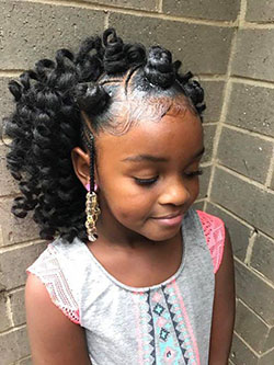 Black Girl Crochet braids, Afro-textured hair: Hairstyle Ideas,  Hairstyle For Little Girls  