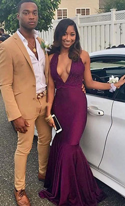 Burgundy Prom Dress, Evening gown, Formal wear: Formal dresses,  Black Couple Homecoming Dresses,  Prom Suit,  burgundy gown,  Red Gown  