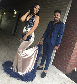 Prom Pictures, Backless dress: Backless dress,  Prom Pictures,  Black Couple Homecoming Dresses,  Prom Suit  