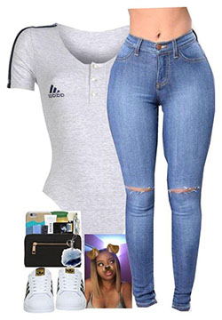 Baddie Sam Edelman - jeans, fashion, clothing, t-shirt: Baddie Outfits  
