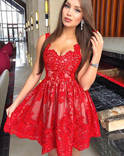 short red dresses, Party Outfit Formal wear, Party dress: Cocktail Dresses,  Short Dresses,  Cute Party Dresses,  evening dress,  Red Dress  