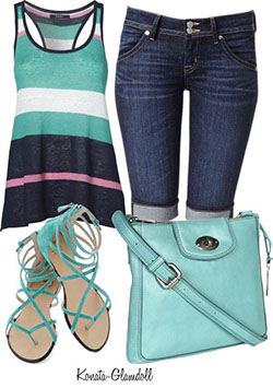 Outfits For Summer Country Concerts, Summer Fashion: summer outfits,  Sleeveless shirt,  Polyvore Outfits Summer  