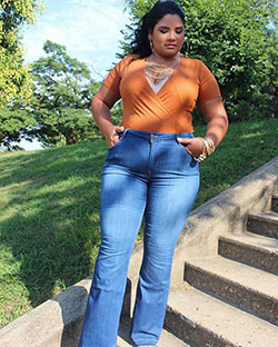 fun-M Transporte-u. Kurierdienst,  - hip, jeans, denim, waist: Hot Plus Size Model  