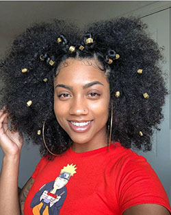Hair Styling Products, Black Girl Afro-textured hair, head hair: African hairstyles,  Hair Care,  Cute Girls Hairstyle  