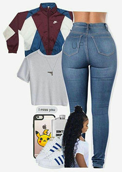 Swag Outfits Polyvore, Baddie Crop top, Casual wear: Fashion outfits,  Baddie Outfits,  Swag outfits  