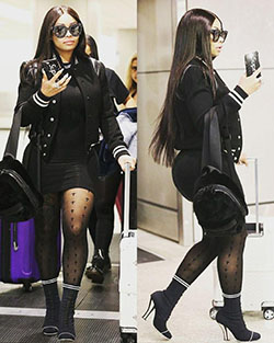 Blac Chyna, High-heeled shoe - miami, stocking, tights, image: Kim Kardashian,  Blac chyna,  Black Celebrity Fashion  