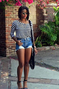 Summer casual outfit for black women: Cool Fashion,  fashion blogger,  Business casual,  Black Women,  Funky Outfits,  Black Girl Fashion  