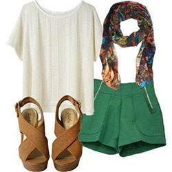 Cute Summer Outfits For Vacation: High-Heeled Shoe,  Polyvore Outfits Summer  