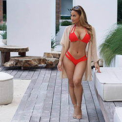 Sexy Daphne Joy Bikini Photos: Daphne joy,  Hot Instagram Models,  Red Bikini  