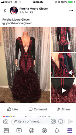 Burgundy chiffon long prom dresses lace appliques sexy Prom Dress,wine ...