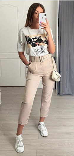 gray pants #summer #outfits style: summer outfits  