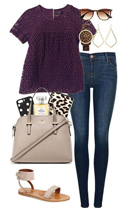 Fall Outfit Casual wear, Polka dot: Shoulder strap,  Fall Outfits,  Outfits Polyvore  