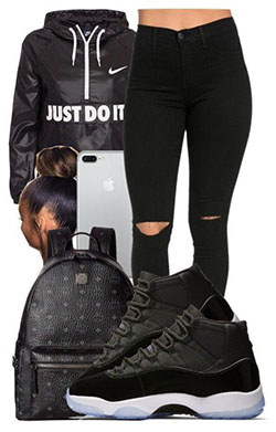 Outfits with Jordans - Jordans Outfit Ideas for Summer 2019: Swag outfits,  summer outfits,  Black girls  