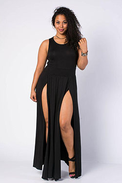 Party Outfit Plus-size model, Plus-size clothing: Bodycon dress,  Curvy Girls  
