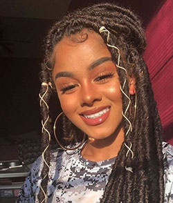 Faux locs brown string: Crochet braids,  Box braids,  Braided Hairstyles,  Synthetic dreads,  Locs Crochet  