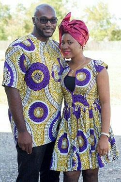 Ankara Styles for Couples 2018,: Matching African Outfits  