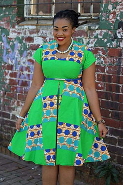 African simple fashion dresses: Aso ebi,  Plus Size Ankara  