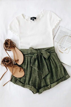 Summer outfits ideas: Crop top,  Boot Outfits,  Tumblr Outfits  