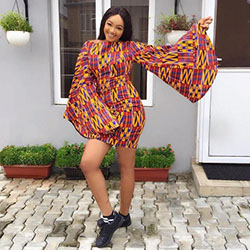 Ankara gowns with sneakers: Traditional African Outfits  