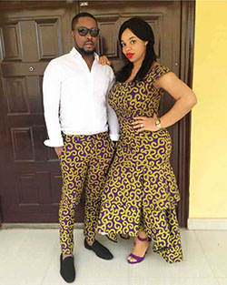 Ankara styles couples: Aso ebi,  Matching African Outfits  